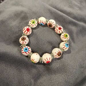 Colorful Eyeball Bead Bracelet
